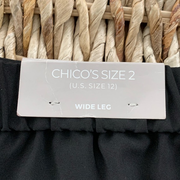 Chico’s Black Wide Leg Culottes - Picture 8 of 11